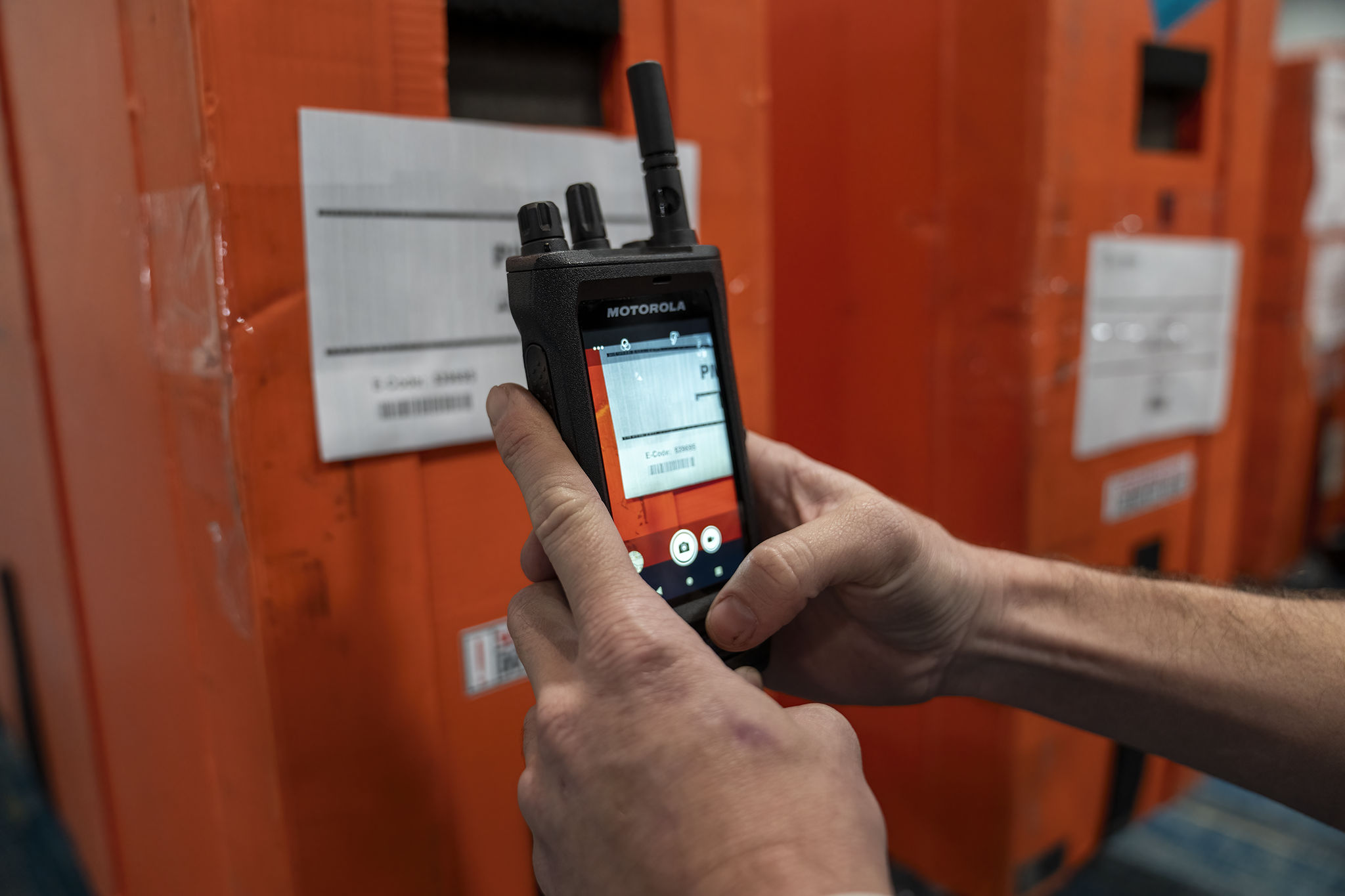 radio scanning a code